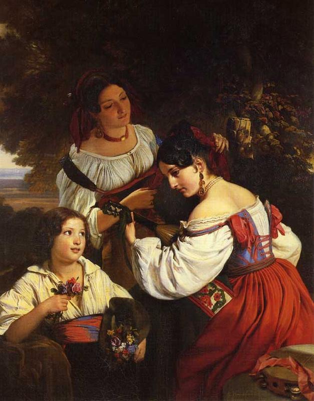 Franz Xaver Winterhalter Roman Genre Scene